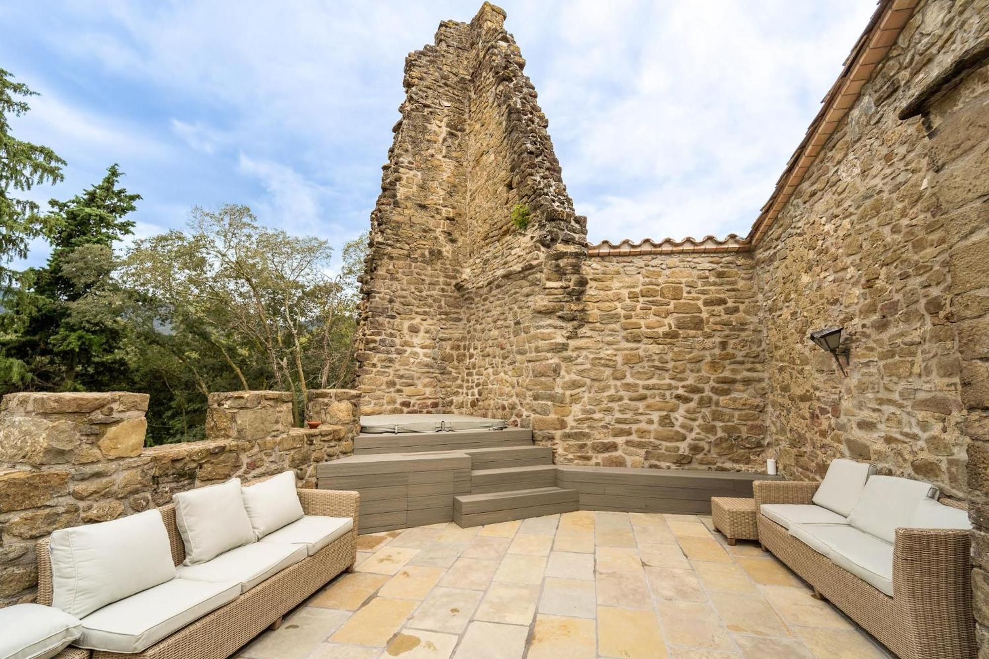 Castell In Girona Villa Sant Miquel de Campmajor Exterior foto