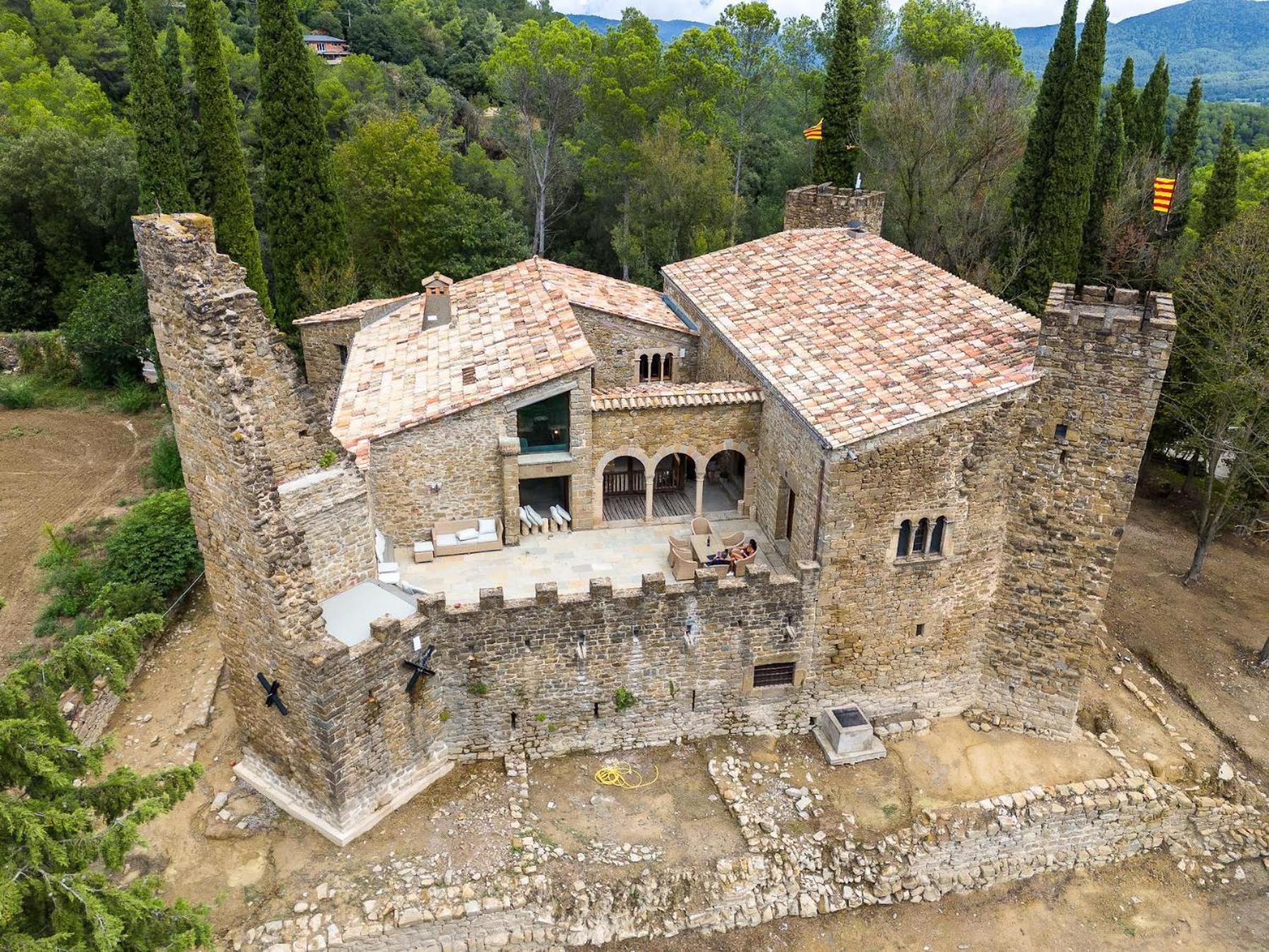 Castell In Girona Villa Sant Miquel de Campmajor Exterior foto