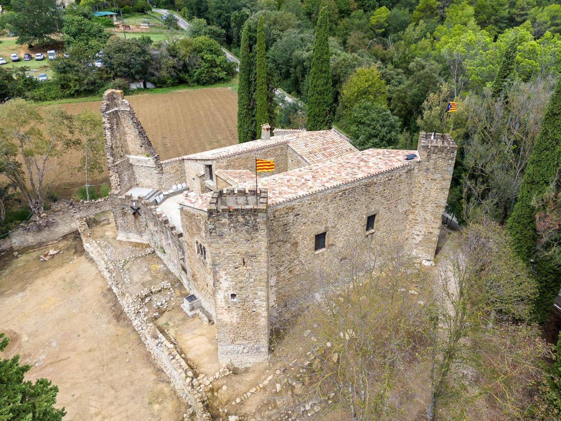 Castell In Girona Villa Sant Miquel de Campmajor Exterior foto
